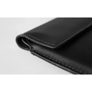 Wholesale LURESKO CLAYER XL+ leather case for tablet 290 x 212 x 9mm (black smooth with black thread) - LUR55 - {ean13} - Hurt