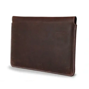 Wholesale LURESKO CLAYER XXL leather case for tablet 313 x 222 x 9mm (vintage brown with white thread) - LUR56 - {ean13} - Hurt