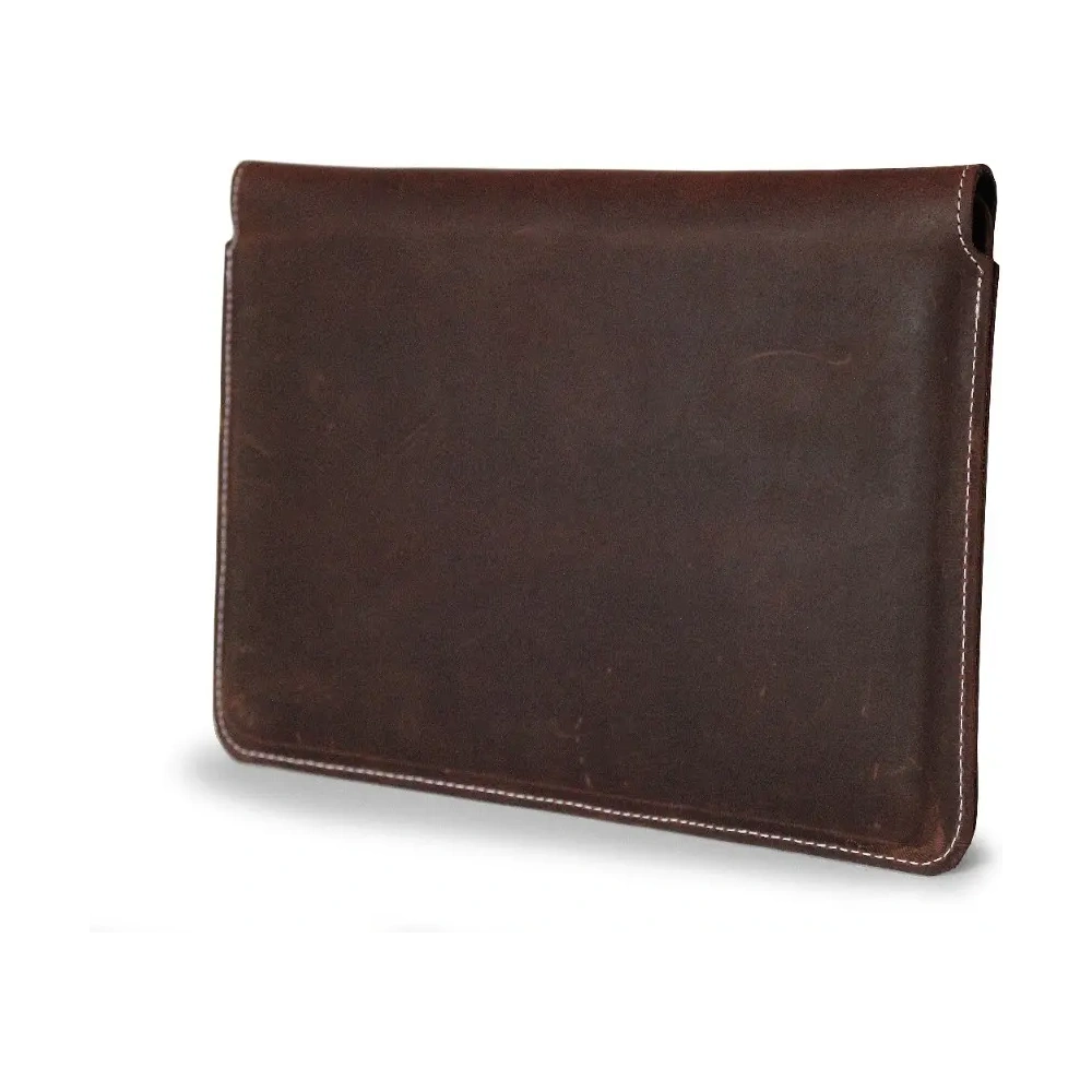 Hurtownia GSM - Husa din piele LURESKO CLAYER XXL pentru tabletă 313 x 222 x 9mm (maro vintage cu fir alb) - LUR56 - {ean13} - Hurt