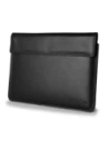 Husa din piele LURESKO CLAYER XXL pentru tabletă 313 x 222 x 9mm (neagră lucioasă cu fir negru)