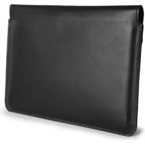 Wholesale LURESKO CLAYER XXL leather case for tablet 313 x 222 x 9mm (smooth black with black thread) - LUR57 - {ean13} - Hurt
