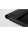 Wholesale LURESKO CLAYER XXL leather case for tablet 313 x 222 x 9mm (smooth black with black thread) - LUR57 - {ean13} - Hurt