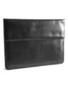Husa din piele LURESKO CLAYER XL2 GKL pentru tabletă 249 x 181 x 9mm (neagră netedă cu fir negru)