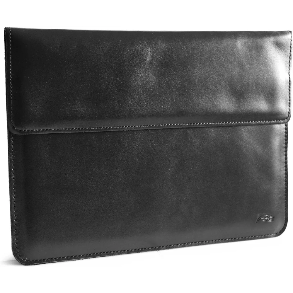 Wholesale LURESKO CLAYER XL2 GKL leather case for tablet 249 x 181 x 9mm (black smooth with black thread) - LUR58 - {ean13} - Hurt