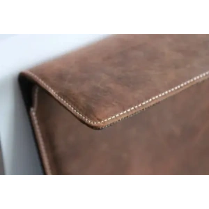 Wholesale LURESKO CLAYER XL2 GKL leather case for tablet 249 x 181 x 9mm (vintage brown with white thread) - LUR59 - {ean13} - Hurt