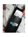 Hurtownia GSM - LURESKO VISSA 4XL husă din piele pentru gât 170x80x9mm (neagră lucioasă cu fir negru) - LUR60 - {ean13} - Hurt