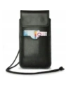 Wholesale LURESKO VISSA 4XL leather case for neck 170x80x9mm (black smooth with black thread) - LUR60 - {ean13} - Hurt