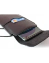 Wholesale LURESKO VISSA 4XL leather case for neck 170x80x9mm (black smooth with black thread) - LUR60 - {ean13} - Hurt
