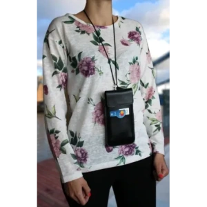 Hurtownia GSM - LURESKO VISSA 4XL kožené pouzdro na krk 170x80x9mm (černé hladké s černou nití) - LUR60 - {ean13} - Hurt