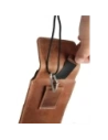 Wholesale LURESKO VISSA 4XL leather case for neck 170x80x9mm (vintage brown with white thread) - LUR61 - {ean13} - Hurt