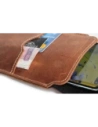 Wholesale LURESKO VISSA 4XL leather case for neck 170x80x9mm (vintage brown with white thread) - LUR61 - {ean13} - Hurt