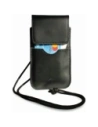 Wholesale LURESKO Vissa S leather case for neck S 144x71x9mm - BLACK - LUR62 - {ean13} - Hurt