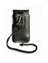 Wholesale LURESKO Vissa S leather case for neck S 144x71x9mm - BLACK - LUR62 - {ean13} - Hurt