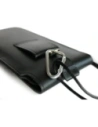Wholesale LURESKO Vissa S leather case for neck S 144x71x9mm - BLACK - LUR62 - {ean13} - Hurt