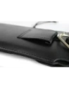 Wholesale LURESKO Vissa S leather case for neck S 144x71x9mm - BLACK - LUR62 - {ean13} - Hurt