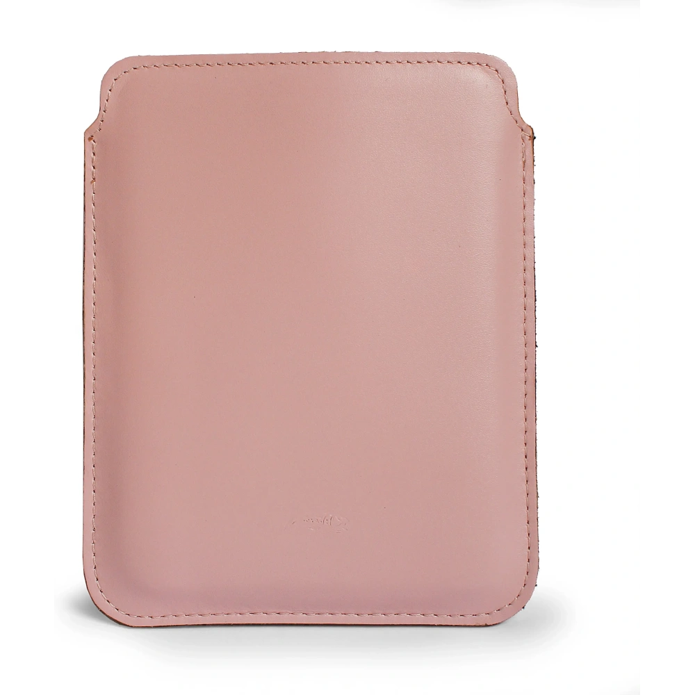 Wholesale LURESKO MASTER S leather case for ebook 162x113x9mm (smooth pink with pink thread) - LUR63 - {ean13} - Hurt