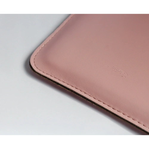 Skórzane etui LURESKO MASTER S na ebook 162x113x9mm (różowy gładki różowa nić)
