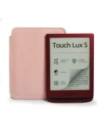 Wholesale LURESKO MASTER S leather case for ebook 162x113x9mm (smooth pink with pink thread) - LUR63 - {ean13} - Hurt