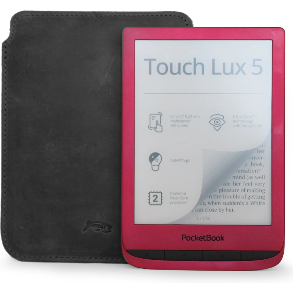 Wholesale LURESKO MASTER S leather case for ebook 162x113x9mm (gray vintage) - LUR64 - {ean13} - Hurt