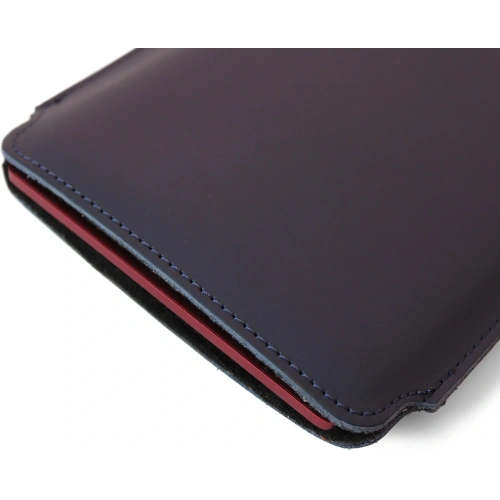 Skórzane etui LURESKO MASTER S na ebook 162x113x9mm (granatowy gładki)