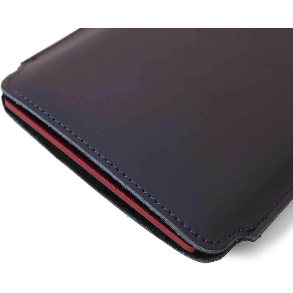 Wholesale LURESKO MASTER S leather case for ebook 162x113x9mm (smooth navy blue) - LUR65 - {ean13} - Hurt