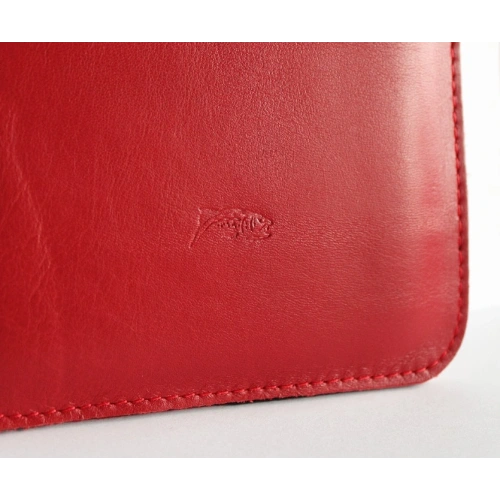 Skórzane etui LURESKO MASTER S na ebook 162x113x9mm (czerwony gładki)