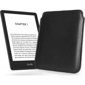 Wholesale LURESKO MASTER S leather case for ebook 162x113x9mm (black smooth with black thread) - LUR67 - {ean13} - Hurt