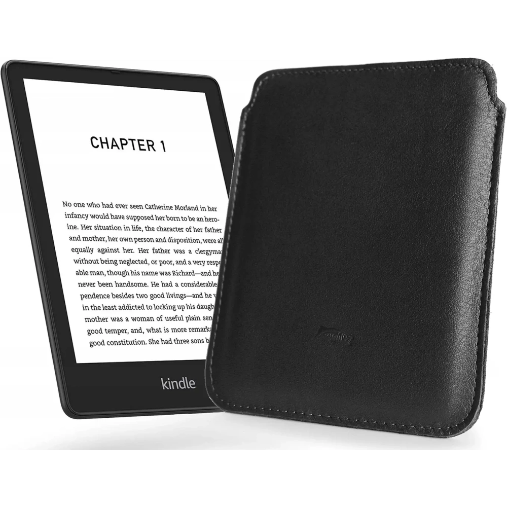 Wholesale LURESKO MASTER S leather case for ebook 162x113x9mm (black smooth with black thread) - LUR67 - {ean13} - Hurt