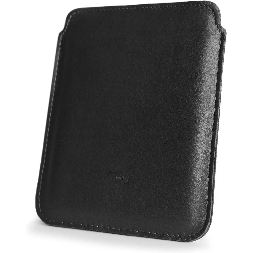 Wholesale LURESKO MASTER S leather case for ebook 162x113x9mm (black smooth with black thread) - LUR67 - {ean13} - Hurt