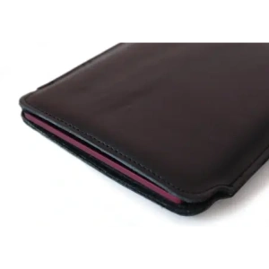 Wholesale LURESKO MASTER S leather case for ebook 162x113x9mm (black smooth with black thread) - LUR67 - {ean13} - Hurt