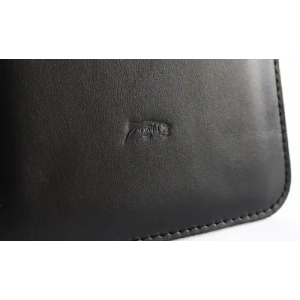 Wholesale LURESKO MASTER S leather case for ebook 162x113x9mm (black smooth with black thread) - LUR67 - {ean13} - Hurt
