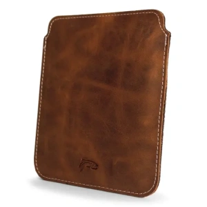 Wholesale LURESKO MASTER S leather case for ebook 162x113x9mm (vintage brown with white thread) - LUR68 - {ean13} - Hurt