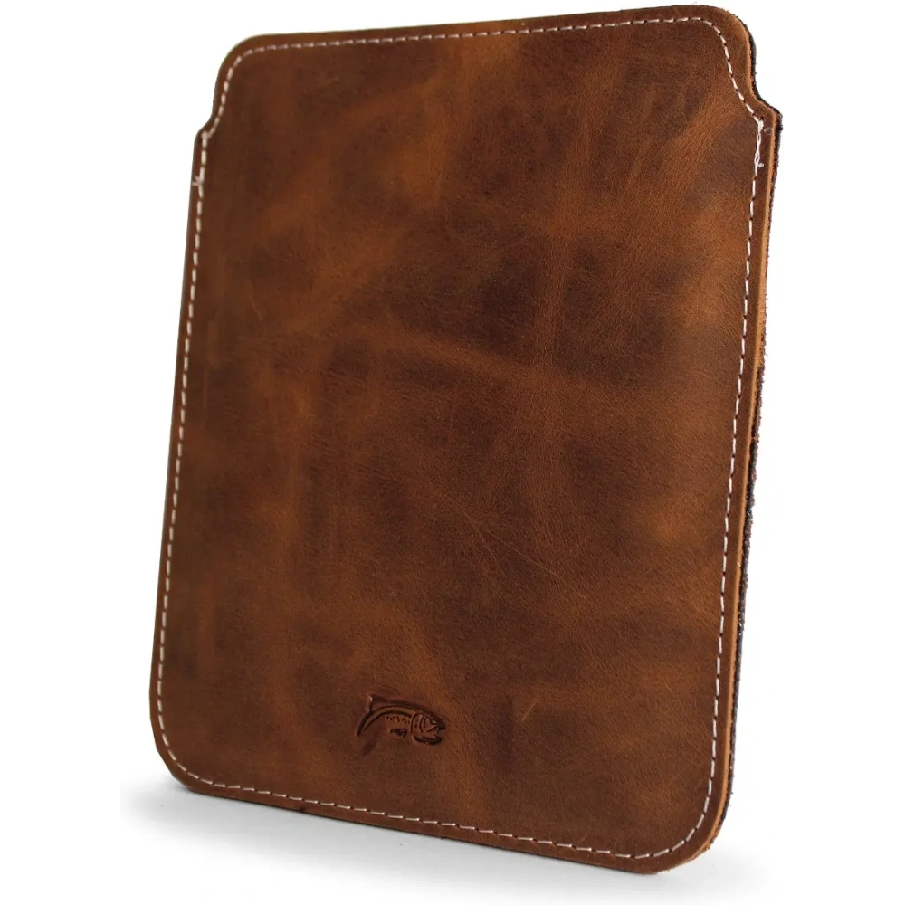 Wholesale LURESKO MASTER S leather case for ebook 162x113x9mm (vintage brown with white thread) - LUR68 - {ean13} - Hurt