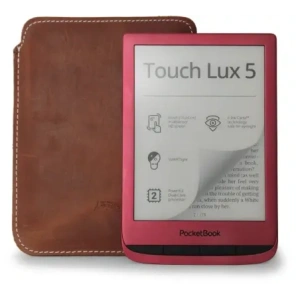 Wholesale LURESKO MASTER S leather case for ebook 162x113x9mm (vintage brown with white thread) - LUR68 - {ean13} - Hurt
