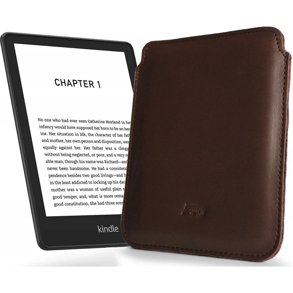 Wholesale LURESKO MASTER S leather case for eBook 162x113x9mm (smooth brown) - LUR69 - {ean13} - Hurt