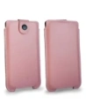 Wholesale LURESKO SOFIJA XXXL leather case universal with a strap (smooth pink with white thread) - LUR71 - {ean13} - Hurt