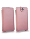 Wholesale LURESKO SOFIJA XXXL leather case universal with a strap (smooth pink with white thread) - LUR71 - {ean13} - Hurt