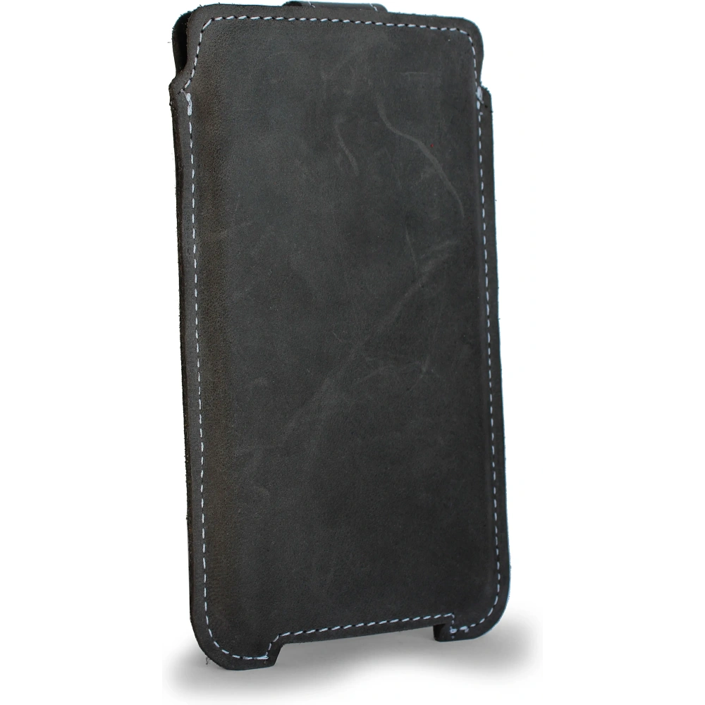 Wholesale LURESKO SOFIJA XXL leather case universal with a strap (gray vintage with white thread) - LUR76 - {ean13} - Hurt