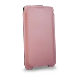 Wholesale LURESKO SOFIJA XXL leather case universal with strap closure (smooth pink with white thread) - LUR77 - {ean13} - Hurt