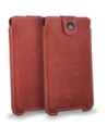 Wholesale LURESKO SOFIJA XXL leather case universal with strap closure (red vintage white thread) - LUR79 - {ean13} - Hurt