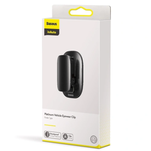 Uchwyt samochodowy Baseus Platinum do okularów, na klej (czarny)