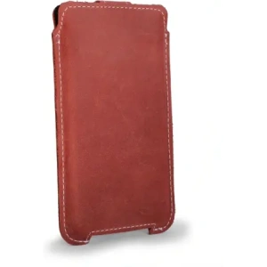 Wholesale LURESKO SOFIJA XXL leather case universal with strap closure (red vintage white thread) - LUR79 - {ean13} - Hurt