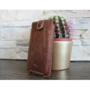 Wholesale LURESKO SOFIJA XXL leather case universal with a strap (red smooth with white thread) - LUR80 - {ean13} - Hurt