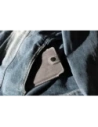 Hurtownia GSM - LURESKO SOFIJA XXL Ledertasche universal mit Riemenverschluss (schwarz glatt mit weißem Faden) - LUR81 - {ean13} - Hurt
