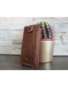 Hurtownia GSM - Husa din piele LURESKO SOFIJA XXL universală cu închidere prin curea (neagră netedă cu fir alb) - LUR81 - {ean13} - Hurt