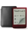 Wholesale LURESKO MASTER L leather case for ebook 198x139x9mm (black smooth with white thread) (INK) - LUR84 - {ean13} - Hurt