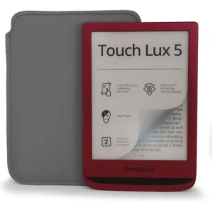 Hurtownia GSM - Husa din piele LURESKO pentru ebook 162x113x9mm (gri) - LUR86 - {ean13} - Hurt