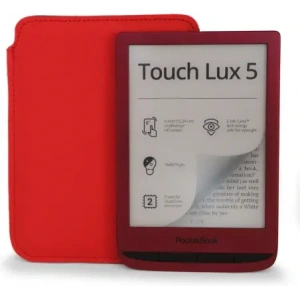 Wholesale LURESKO leather slipcase for ebook 162x113x9mm (red) - LUR88 - {ean13} - Hurt