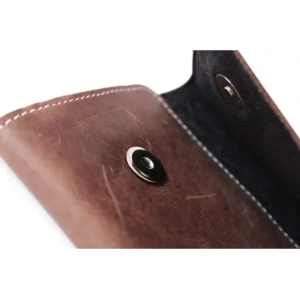 Hurtownia GSM - LURESKO SUNNE XL Lederholster für Gürtel 165x82x12 (flacher Magnet) (vintage Braun mit weißem Faden) - LUR97 - {ean13} - Hurt