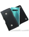 Hurtownia GSM - LURESKO SUNNE XXL kožené pouzdro na opasek 170x85x12 (plochý magnet) (černé hladké s černou nití) - LUR98 - {ean13} - Hurt